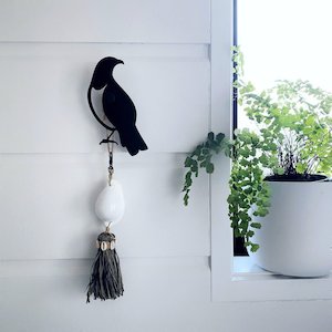 Wall Hooks: Kereru Outdoor wall hook BLACK