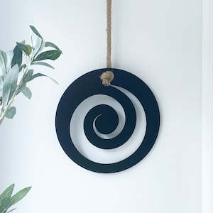 Koru 30cm Diameter Black