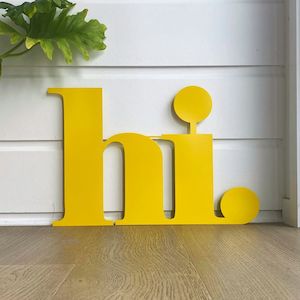 Hi Wall Word Yellow