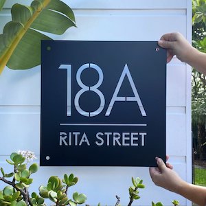 House Numbers: Large Square House Number or Address Sign, 40cm x 40cm