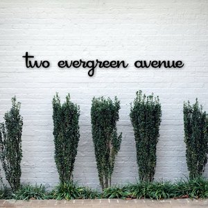 Palm Springs style House Number & Street Name