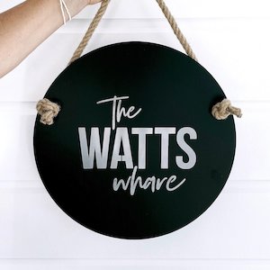 Personalised Sign circle