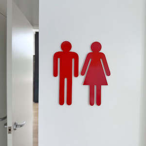Bathroom Symbols: bathroom symbols | red