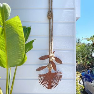 Nz Flower Wall Art: pohutukawa wall hanging | corten | large