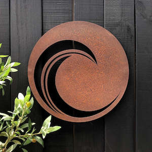 Gift Idea For Him: the wave wall art | corten | large