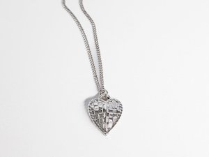 Woven Heart Necklace - STG Silver - LISA WEBB