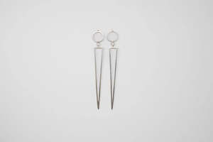 Earrings: Mod Stalactite Earrings - Sterling Silver