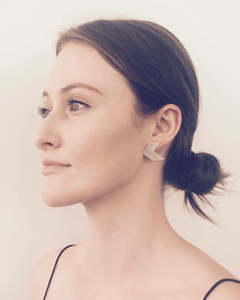 Earrings: Chevron Earrings - Sterling Silver