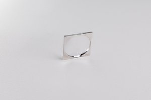 Delicate Square Ring - STG Silver - LISA WEBB