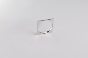 Products: Delicate Square Ring - STG Silver - LISA WEBB