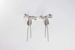Earrings: Bow-lo Earrings - Sterling Silver