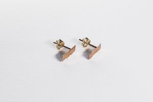 Rustic Studs - 9CT Gold - LISA WEBB