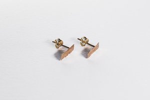 Products: Rustic Studs - 9CT Gold - LISA WEBB