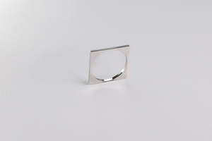 Silver Jewellery: Delicate Square Ring - Sterling Silver