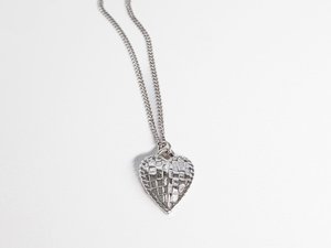 Products: Woven Heart Necklace - STG Silver - LISA WEBB
