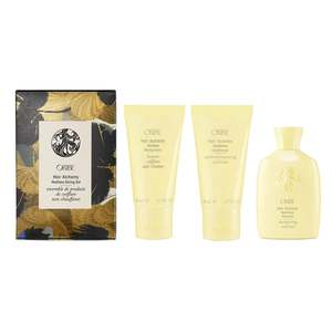 All: Oribe Holiday Kustaa Saksi Hair Alchemy Heatless Styling Set