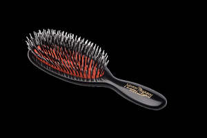 Under 300: Mason Pearson Pocket Boar Bristle Nylon Hairbrush BN4 (Dark Ruby)