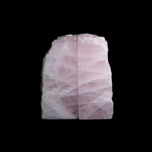 Gemologian: Rose Quartz Bookends