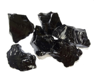 Gemologian: Black Obsidian Cluster 1000g