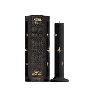Smith & Co. Limited Edition Festive Pillar Candle 250g - Tabac & Cedarwood
