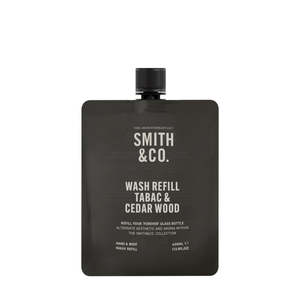 Smith & Co Hand & Body Wash Refill 400ml - Tabac & Cedarwood