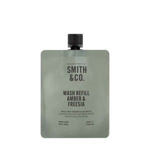 Smith & Co Hand & Body Wash Refill 400ml - Amber & Freesia