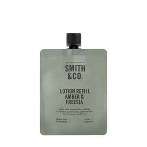Smith & Co Hand & Body Lotion Refill 400ml - Amber & Freesia
