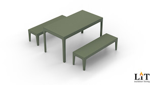 Products: Steelcraft Folded Outdoor Table Lit Designs