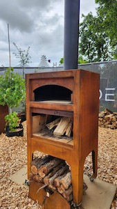 Corten Firebake Oven Lit Designs