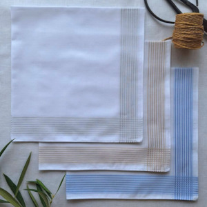 New - Designer Range: Mens 'Romano' Hankies 3pk