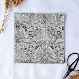 Little Acorn Mens Liberty Hanky 'Lotus' - Grey