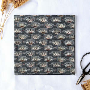 Little Acorn Mens Liberty Hanky 'Message In A Bottle - Green