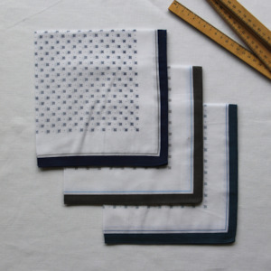 Mens Plain: Mens 'Bertie' Hankies 3pk