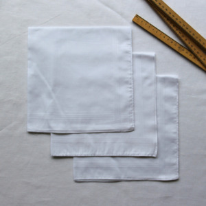 Mens Plain: Mens 'Carter' Hankies 3pk