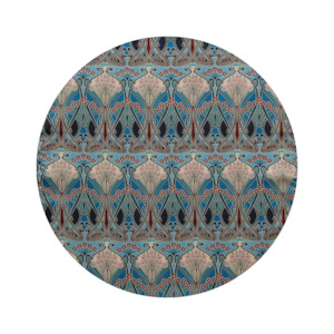 Little Acorn Liberty Square Scarf 'Ianthe' - Blue/Tan