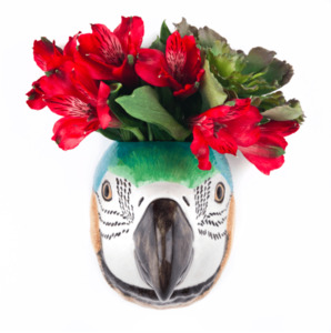 Macaw Wall Vase