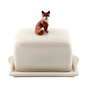 Fox Butter Dish
