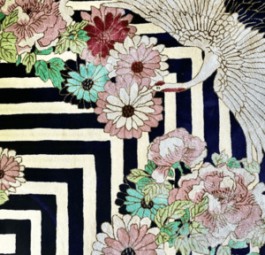 Wendy Morrison Rugs: Kimono Noir Hand Tufted Rug PRE ORDER