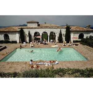 Arts: Pool In St Tropez Unframed Print PRE ORDER