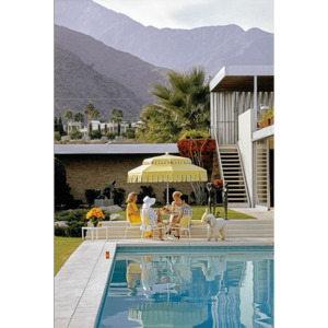 Arts: Poolside Friendship Unframed Print PRE ORDER