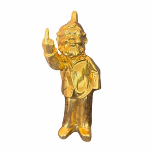 Christmas: Resin Gnome Figurine – Gold