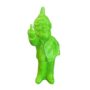 Christmas: Resin Gnome Figurine – Neon Green