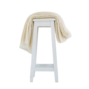 Windermere Cream Mohair Throw