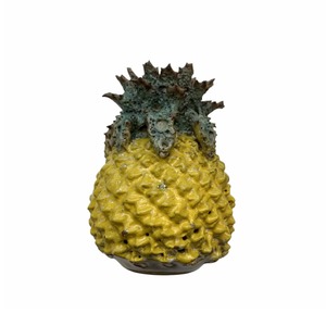 Vases And Planters: Yellow Pineapple 12cm Bud Vase