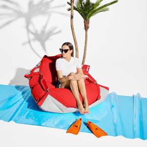Outdoor Beanbags Loungers: Original Floatzac Beanbag Red