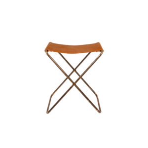 Dining Furniture: Antique Copper Leather Stool