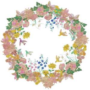 One Hundred Flowers 240cm Circular Hand Tufted Rug