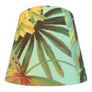 La Palma Aqua 17" Cone Lampshade