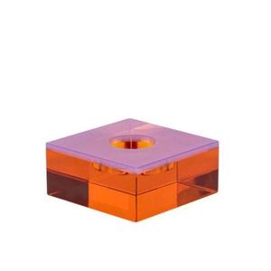 Hubsch: Flux Pink/Orange Tealight Candle Holder