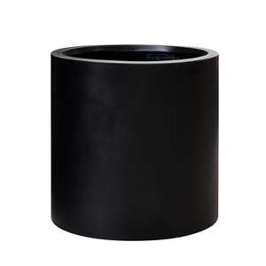 Outdoor Planters: Mikonui Cylinder Planter Large - Black PRE ORDER